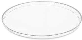 Classic Touch "Set Of four 13""D Glass Chargers with Colored Rim"
