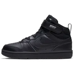 NIKE Court Borough Mid 2 Sneaker jüngere Kinder black/black-black 27.5