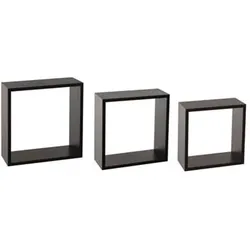FIVE 3 Wandregale in Schwarz