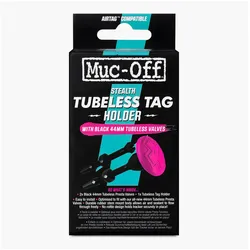 Muc-Off Halterung Tubeless Tag Holder & 44mm Valve Kit Black