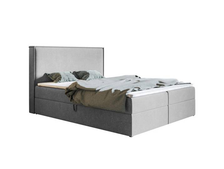 Sepro Meble Bett Grau FOX 9 Kontinental 160x200 cm, 160x200 cm, Schlafzimmer, Betten, Polsterbetten