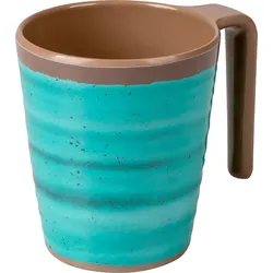 Bo-Camp Halo Tassen aus BPA-freiem Melamin 4er-Set 400 ml  Aqua