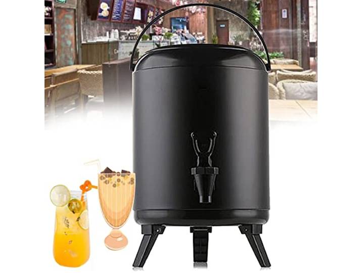 isolierter Getränkespender, Kommerzieller isolierter Getränkespender(Black,6L)