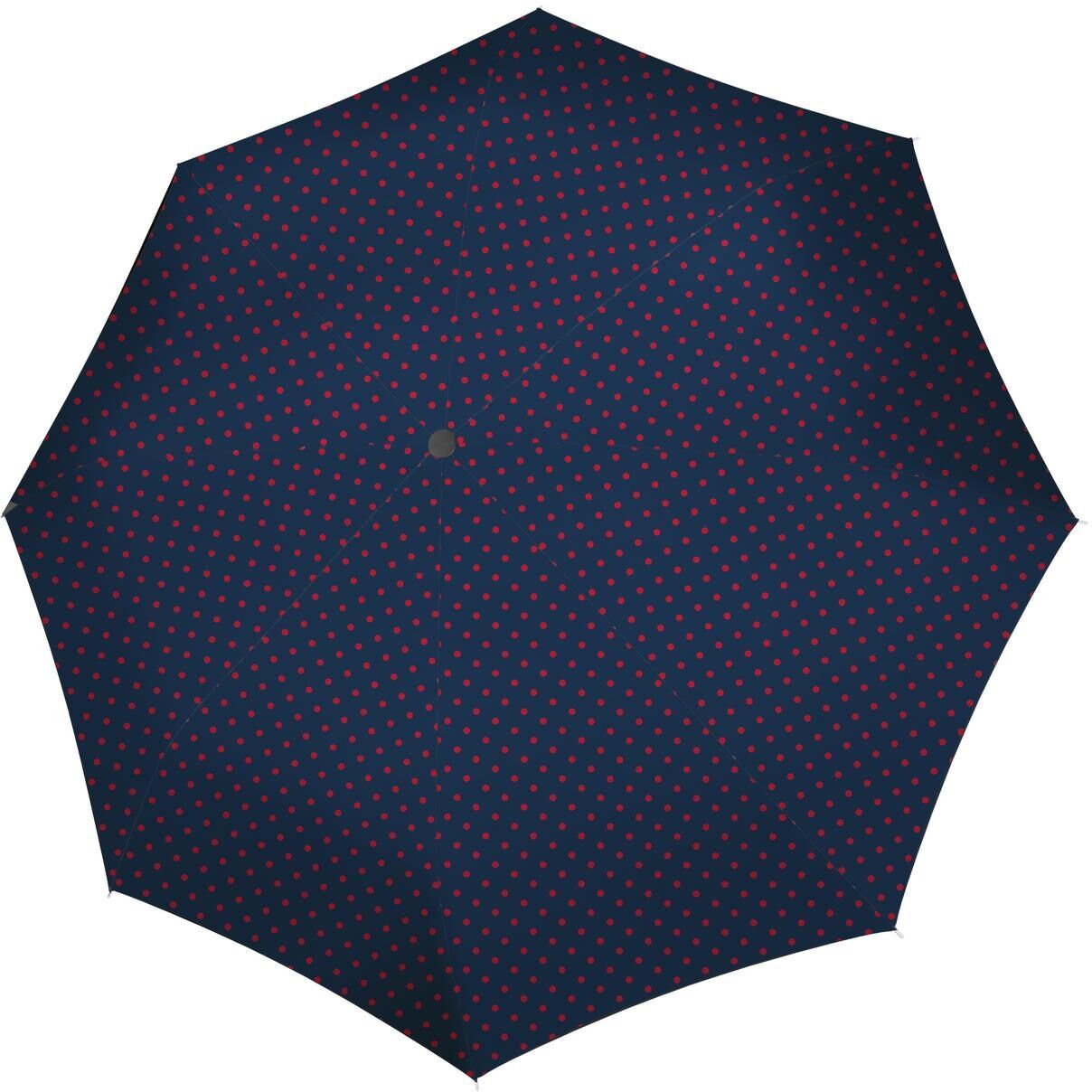 Taschenregenschirm REISENTHEL "Schirm Pocket Duo", blau, Ø:97cm, Obermaterial: 100% Polyester, Regenschirme, Taschenregenschirm blau Einheitsgröße