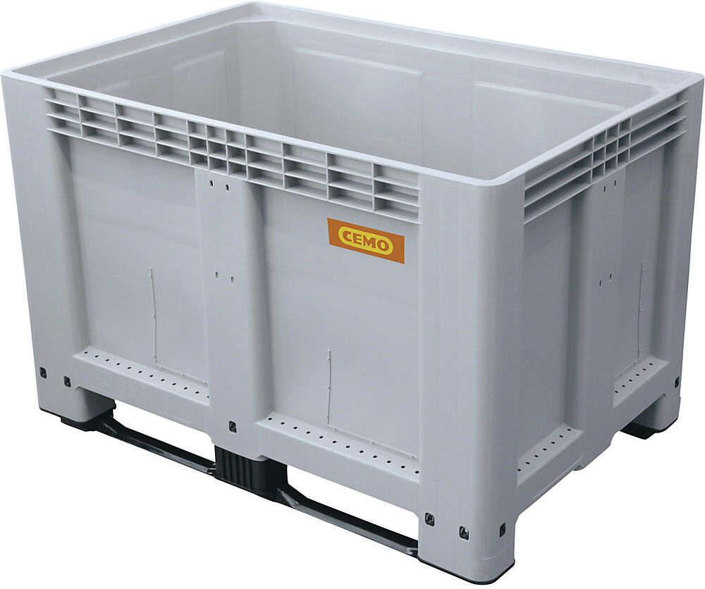 Altbatterie-Lager- und Transportbox, aus PE, Volumen 525 l, mit 2 Kufen CEMO