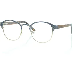 Brille Holzbrille EL90806 in gold blau