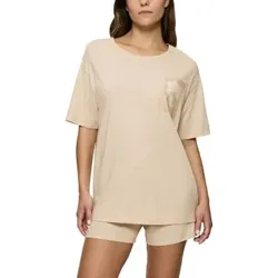 Triumph Endless Comfort Short Sleeve Pyjama Crème 48 Damen
