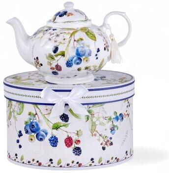 STP Goods Wild Berries Bone China Teapot in Gift Box - 33.8 fl oz