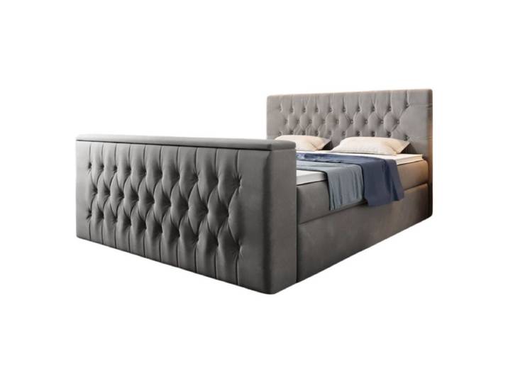 Luxusbetten24 Boxspringbett Velano, mit TV Lift und Stauraum