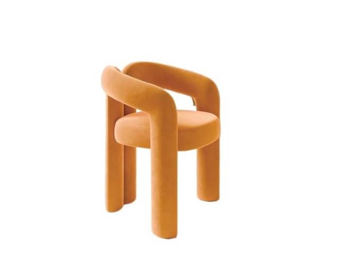 Zymjzbetic Multifunktionaler Make-up-Stuhl, Schlafzimmer-Hocker, Ankleide-Rücken-Garderobe(Orange)