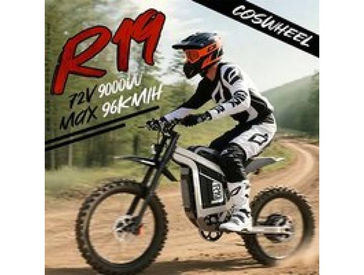 Coswheel R19 Elektrische Fiets voor Volwassenen 96Km/H 9000W 72V40Ah Batterij Elektrische Mountainbike 20 Inch Vetband Ebike Elektrische Dirtbike