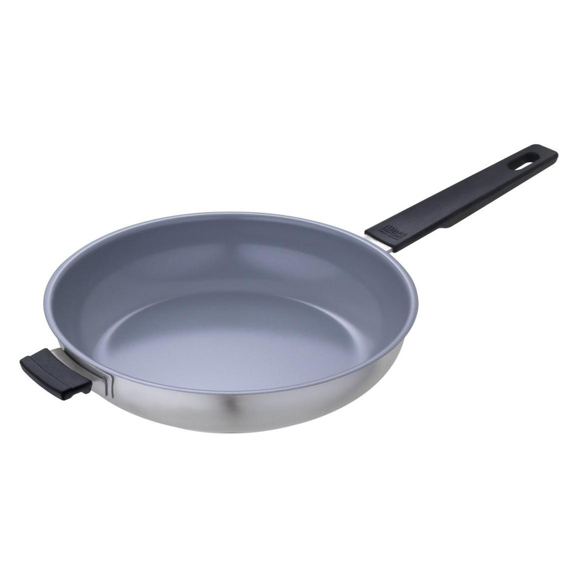 Kuhn Rikon SMART & COMPACT CERAMIC Bratpfanne (Bratpfanne, Edelstahl, 24 x 7.10 cm) (31596)