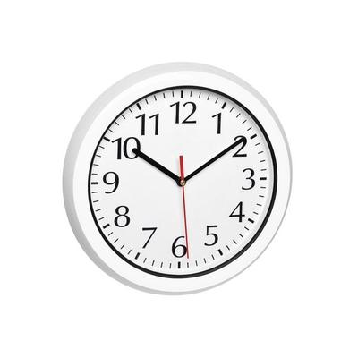 TFA Dostmann 60.3542.02 Funk Wanduhr 30 cm Weiß Badezimmer-/Feuchtraum geeignet, spritzwassergeschützt