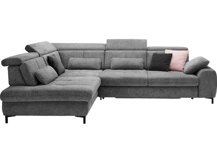 set one by Musterring Ecksofa SO 3400 Sitzhöhe 49cm, Sitztiefe verstellbar, B/T 317/220 cm, Kaltschaumpolsterung, Flachgewebe, whlw. mit Funktionen, Sitzhöhe 49