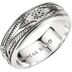 Thomas Sabo TR2526-643-14 Unisex-Ring Elyndra Silber mit Gravuren, 54/17,2