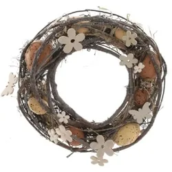 Kaemingk B.V. Osterkranz Eier natur Ø.25 cm braun/weiß Stückpreis