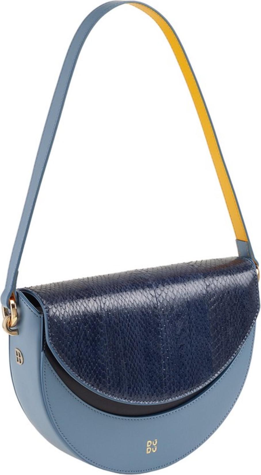 DUDU Damen Umhängetasche Hellblau - Elegante Handtasche