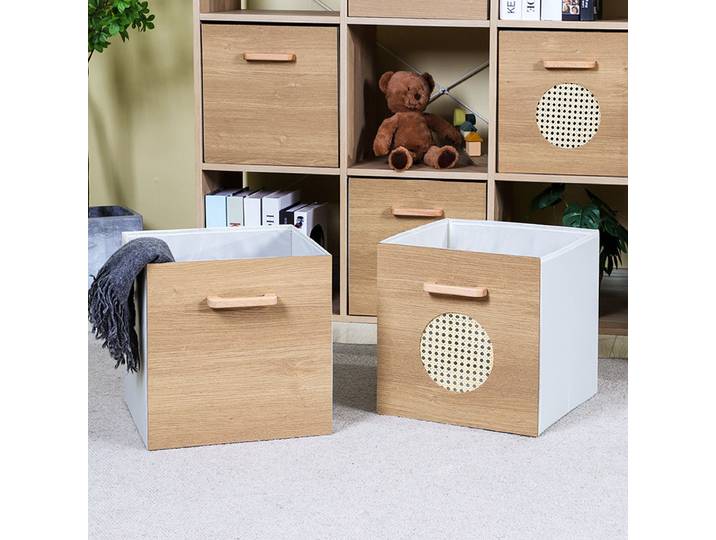Boîte de rangement en tissu de type tiroir, boîte de rangement pour jouets d'enfants et de bébés, boîte de rangement pliable