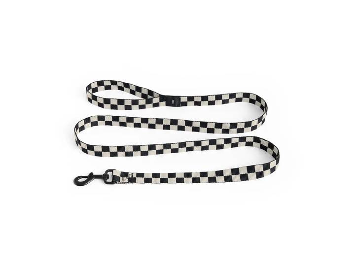 HAY - Dogs Hundeleine, M/L, Check, schwarz / weiss