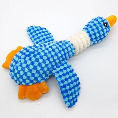 Perfect Picks Market Interactive Plush Doll Pet Products, Indestructible Chew Toys For Cats Dogs blue