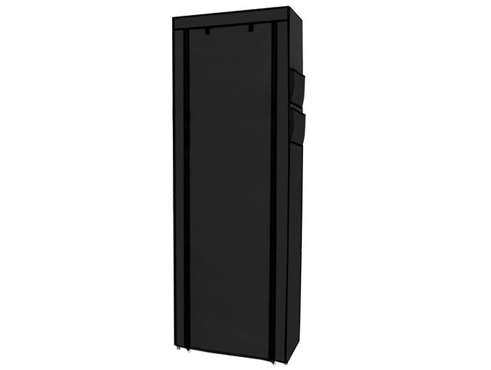 SCHUHSCHRANK Faltbar (Schwarz)