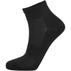 3er Pack Athlecia Comfort-Mesh Quarter Cut Socken Damen 1001 - black 39-42