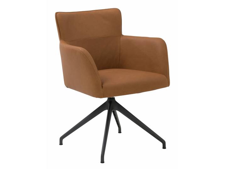 Plantagie Sessel LILAC, Cognac, Leder