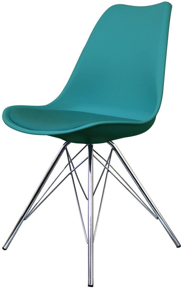 George Oliver Topeka 45 cm H Side Chair Teal 82cm H X 49cm W X 45cm D