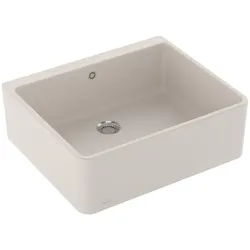 Villeroy und Boch Spülstein Einzelbecken 636001KR Ablaufgarnitur mit Handbetätigung, Crema