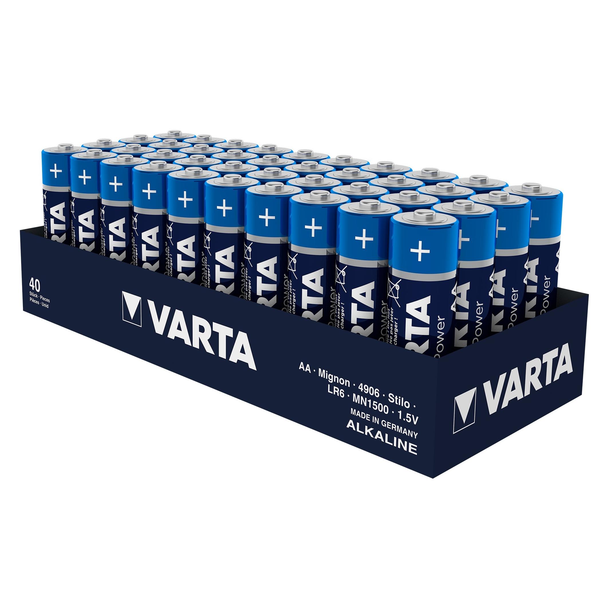 Varta Mignon (AA)-Batterie (40 Stk., AA, 2960 mAh) (4906124354)