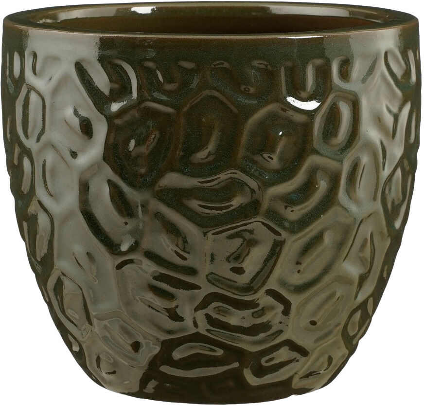 Mica Decorations Übertopf Peto Ton dunkelgrün Ø 29 x 26 cm