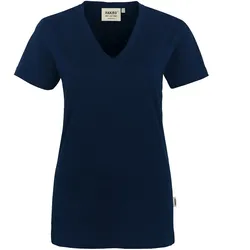 Damen T-Shirt "Classic" V-Ausschnitt 126 - M - tinte