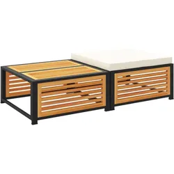 vidaXL, Gartenlounge, Buschvitz (Tisch + Fussstütze)