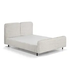POLSTERBETT Lea mit Bettkasten, 180x200, Beige