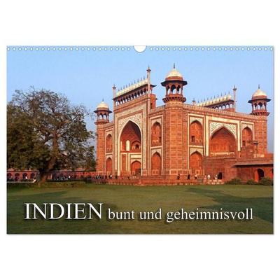 INDIEN - bunt und geheimnisvoll (Wandkalender 2026 DIN A3 quer), CALVENDO Monatskalender