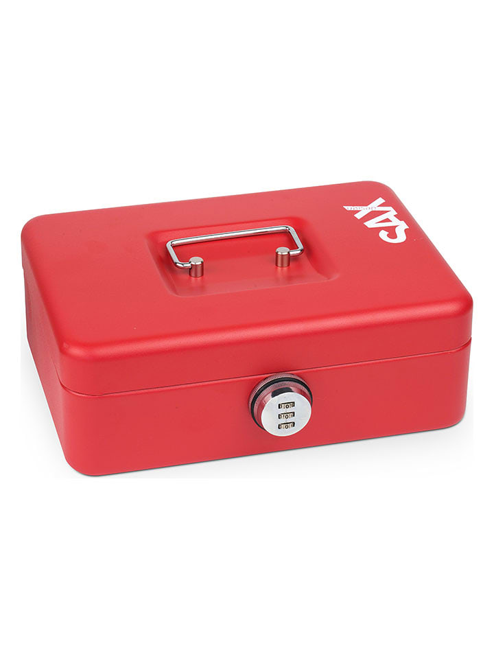 SAX Geldkassette in Rot - (B)25 x (H)9 x (T)18 cm - onesize