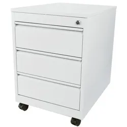 SZ Metall Rollcontainer »Profi« mit 3 klassischen Schubladen grau, 46x60x60 cm