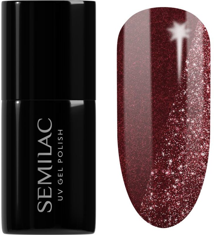 Semilac UV Hybrid Day and Night gel nail polish for UV/LED hardening shade 397 Tea Before Wine 7 ml