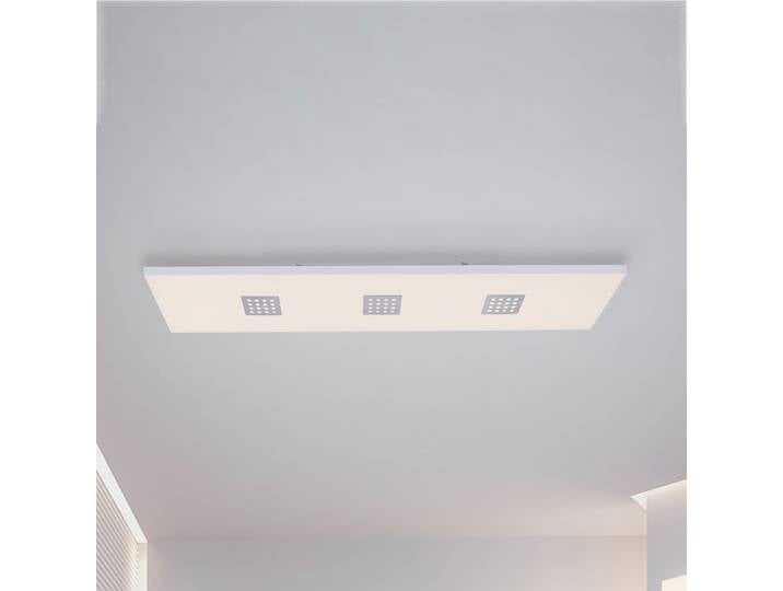 Plafonnier Neo LED, 120 cm, aluminium, CCT, télécommande - PURE - Salon / séjour - Moderne - Métal - Angulaire
