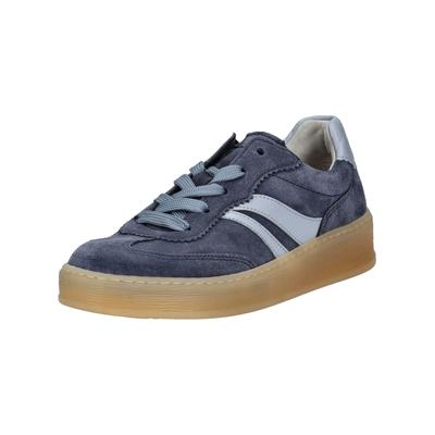 Sneaker GABOR COMFORT "Gabor Comfort Sneaker Leder", Damen, Gr. 38, blau (jeans), Leder, Schuhe Sneaker