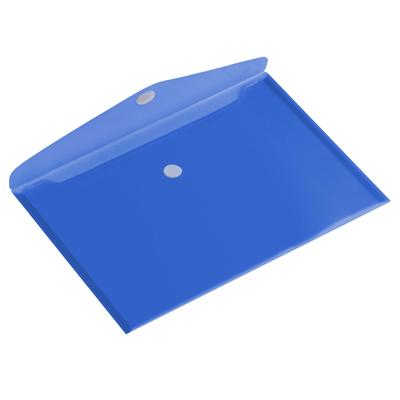Europel Aktentaschen DIN A5 Querformat Transparent Blau - 10 Stück