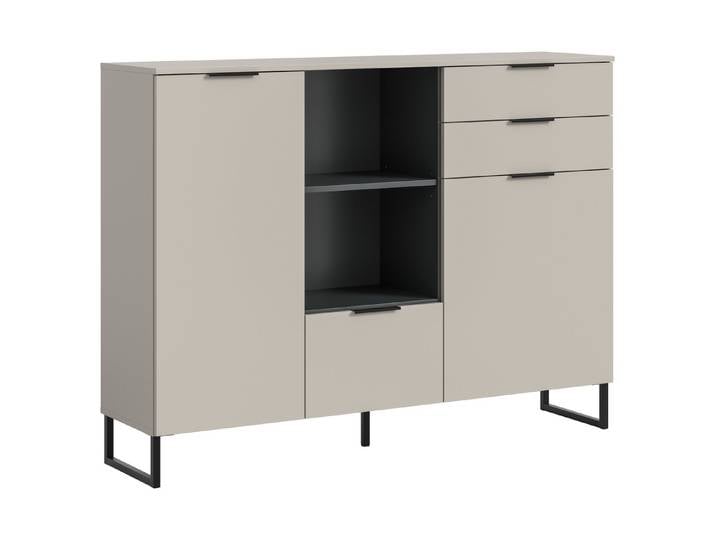 freiraum Highboard Noida, in kaschmir - 112x150x37cm (BxHxT)