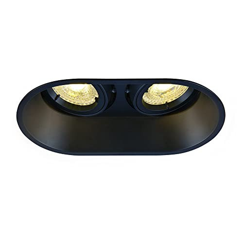 SLV Horn LED Inbouwspot Zwart GU10 25W