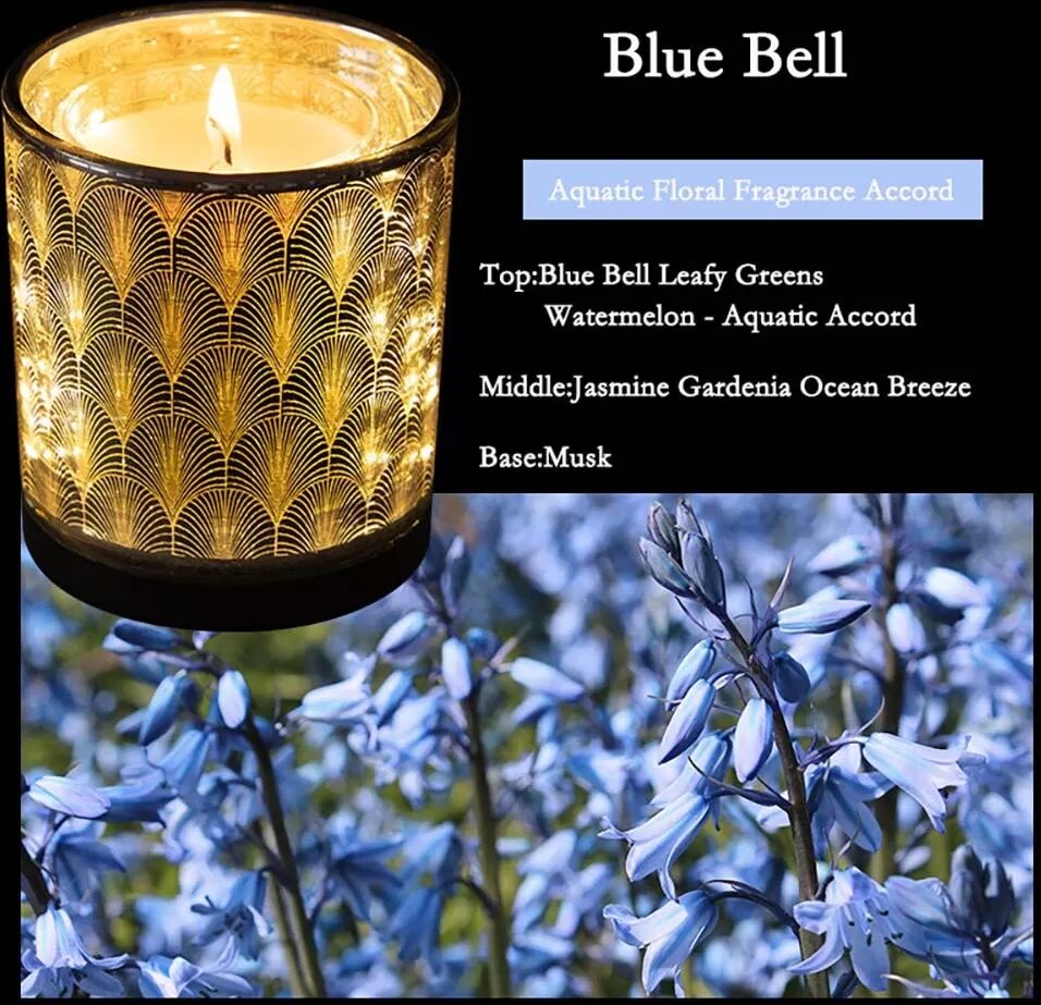 INF Bluebell Lichtempfindliche Aromatherapie Kerze - Romantischer Duft für Ihr Zuhause