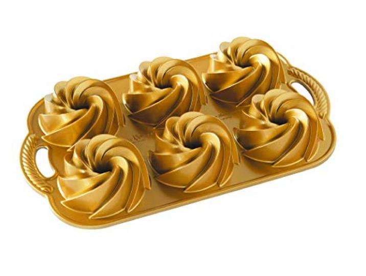 Nordic Ware Moule 6 mini Bundt® Heritage Gold