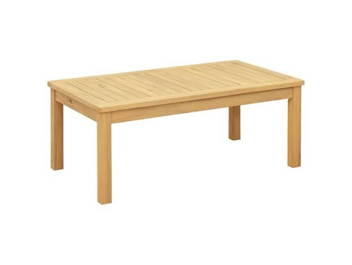 Makastle Couchtisch Massivholz Akazie 90x50x36 cm Rechteckig