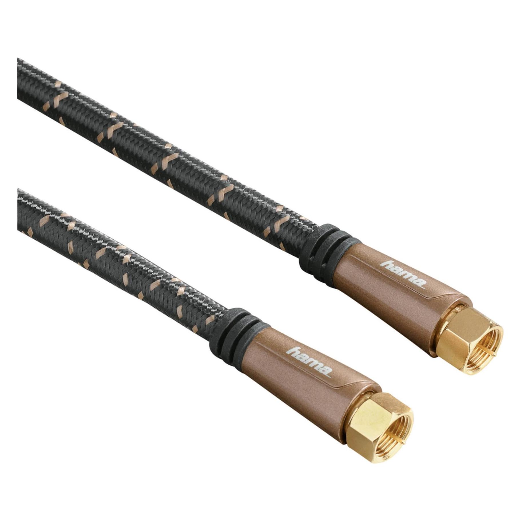 Hama 5 Star SAT-Anschlusskabel - Knickschutz (120 dB, SAT Kabel) (00122516)