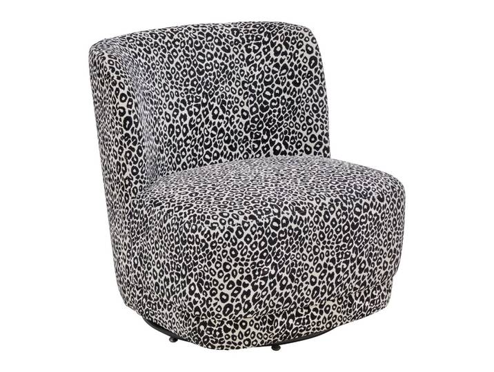 Designsessel Baca Schwarz/Weiß drehbar