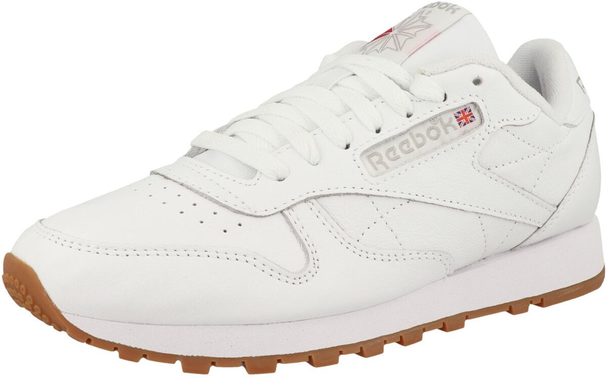 Sneaker REEBOK "Reebok Classic Leather Sneaker low Damen Schuhe", Damen, Gr. 37,5, Textil, weiß, Schuhe Sneaker, Ziernähte