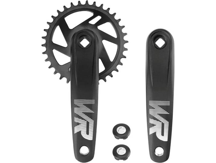 Fahrrad-Kurbelgarnitur Set 170 mm Aluminiumlegierung 32T/34T/36T/38T, Schwarz, Metall, 10.8x1x17 cm, Freizeit & Co, Sport & Fitness, Fahrräder, Fahrradzubehör